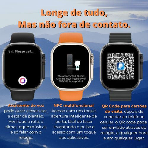 Smartwatch Microwear Relógio Inteligente Bússola Ultra 9 Android e iOS Original